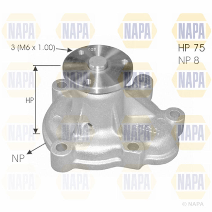 Genuine NAPA Water Pump for Opel Vauxhall Chevrolet 1334268