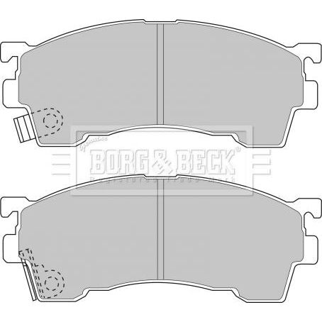 Genuine Borg & Beck Brake Pads fits Mazda Xedos323626 92 BBP1516 Borg & Beck  - Dynamic Drive