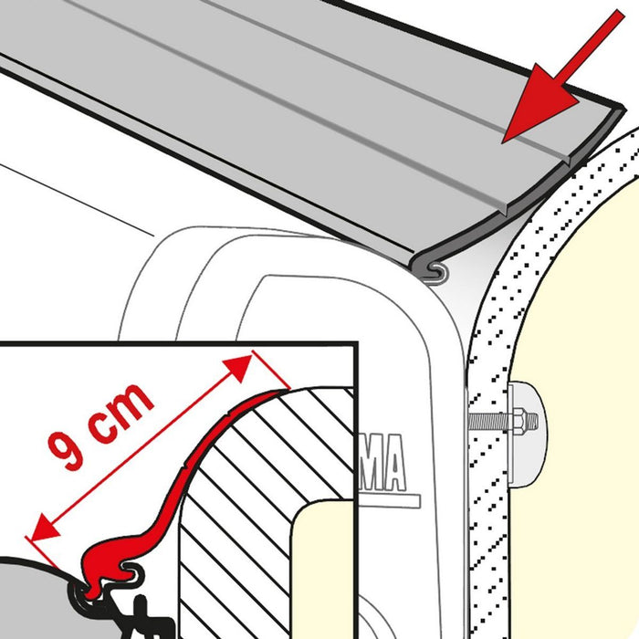 Fiamma Rain Guard L: Long lasting Awning Rain Guard Roll