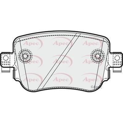 Apec Brake Pads Rear Fits Audi A1 Q3 S1 Seat Alhambra Leon Skoda Octavi