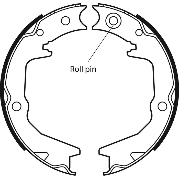 Apec Brake Shoe H/R Fits Mitsubishi Airtrek Galant Lancer Outlander Pajero Pinin