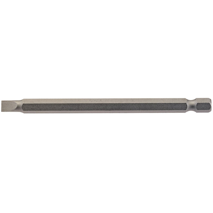 Draper Plain Slot Insert Bit, 5.5mm, 1/4" Hex, 100mm Long (Pack of 1) 64345 Draper  - Dynamic Drive