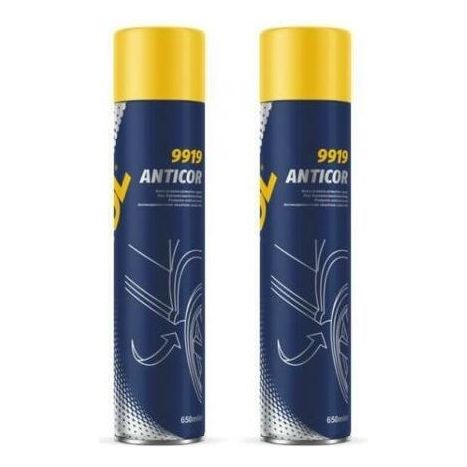 2x MANNOL Anticor Underseal Spray Paint Car Under Body Protection Seal 650ml Mannol  - Dynamic Drive