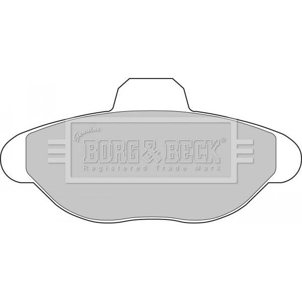 Genuine Borg & Beck Brake Pads fits Fiat CinqueSeicen 93 BBP1391 Borg & Beck  - Dynamic Drive