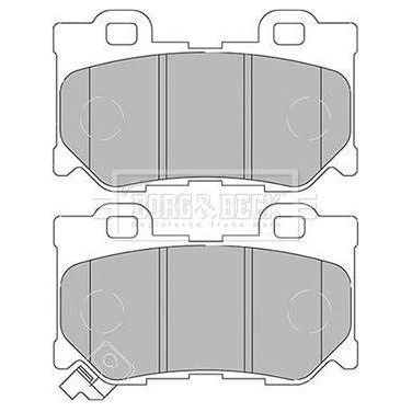 Genuine Borg & Beck Rear Brake Pads fits Nissan 370Z Z34 09 BBP2434 Borg & Beck  - Dynamic Drive