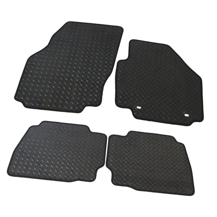 Tailored Rubber Mats Ford Mondeo Oval Clip + Clips 2007 2008 2009 2010 2011 2012 UKB4C  - Dynamic Drive