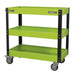 Sealey Workshop Trolley 3-Level Heavy-Duty Hi-Vis Green CX110HV Sealey  - Dynamic Drive