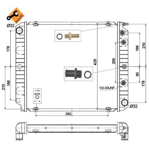 NRF Radiator 514782