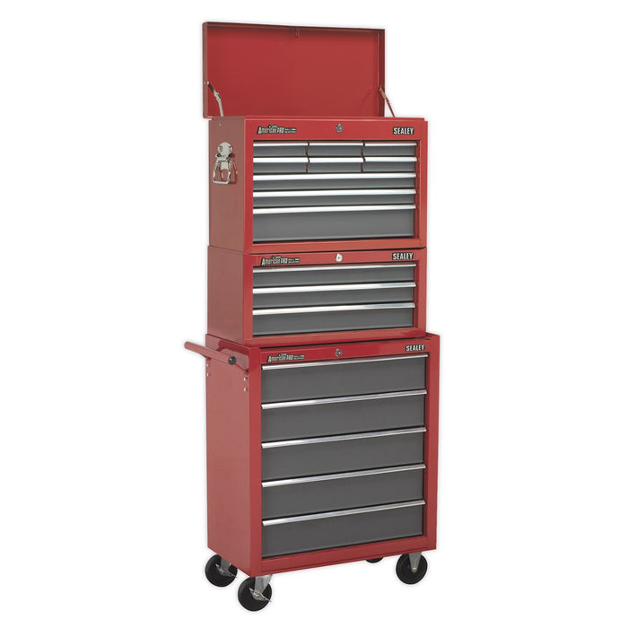 Sealey Rollcab 5 Drawer with Ball-Bearing Slides Red/Grey AP22505BB Sealey  - Dynamic Drive