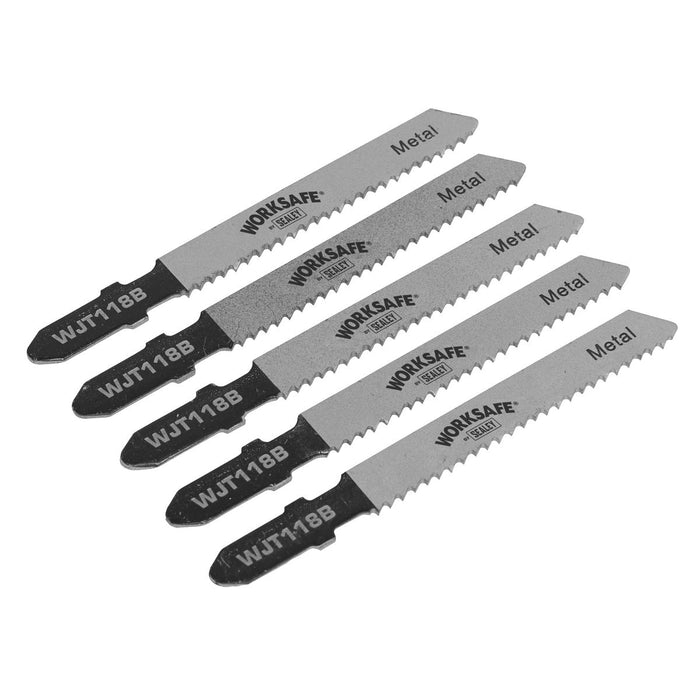 Sealey Jigsaw Blade Metal 55mm 12tpi Pack of 5 WJT118B