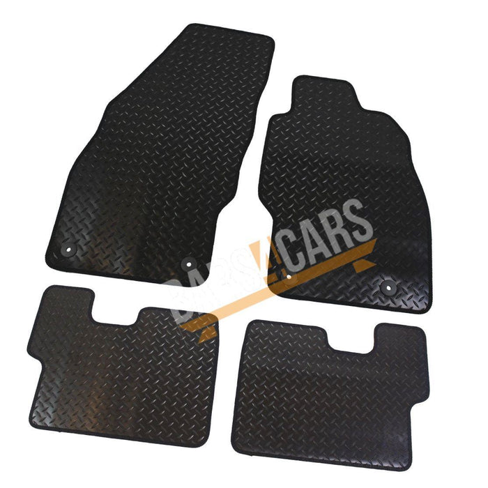 Blue TailoBlue Rubber Mats for Vauxhall Corsa E 2014 2015 2016 2017 2018 UKB4C  - Dynamic Drive