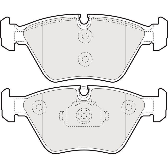 Genuine APEC Front Brake Discs & Pads Set Vented for MG MG ZT