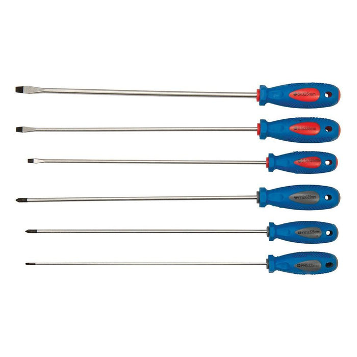 Silverline Extra-Long Screwdriver Set 6pce 6pce