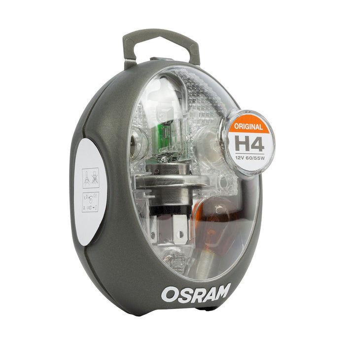 Osram CLKMH4 Minibox H4 mobile lamp replacement headlamp +5 spare lamps +3 flat