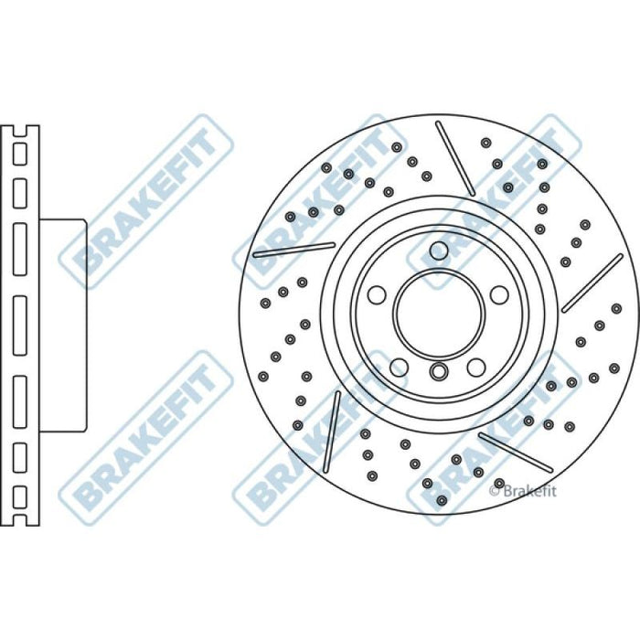 Apec Brake Disc Front Fits BMW 1 Series 2 3 4