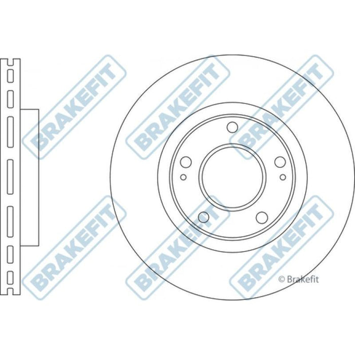 Apec Brake Disc Front Fits Hyundai Ioniq Kia Niro