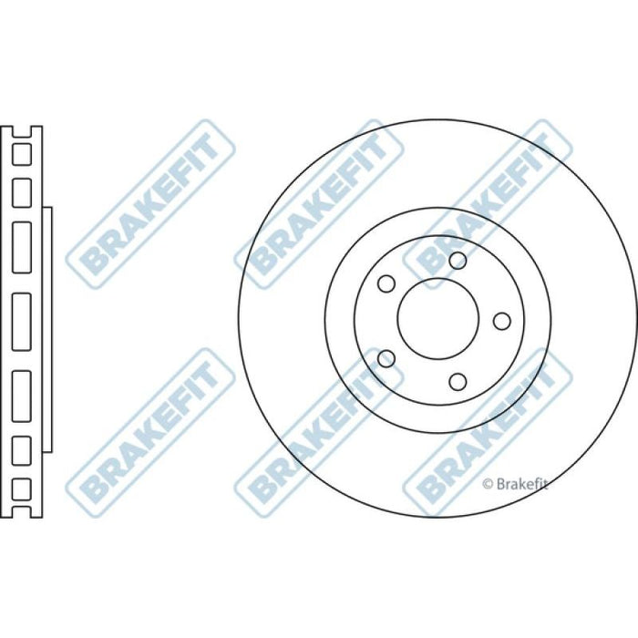 Apec Brake Disc Front Fits Audi A1 S1 Seat Ibiza VW Polo