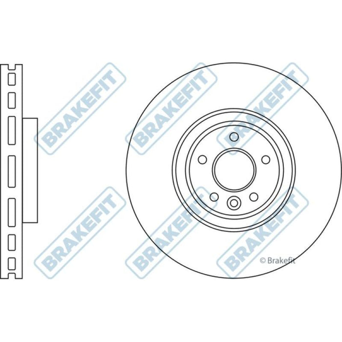 Apec Brake Disc Front Fits Jaguar/Daimler Xe Xf