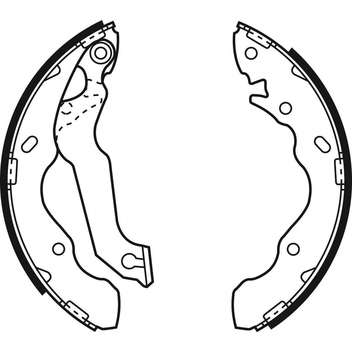 Apec Brake Shoe Rear Fits Hyundai Coupe Elantra