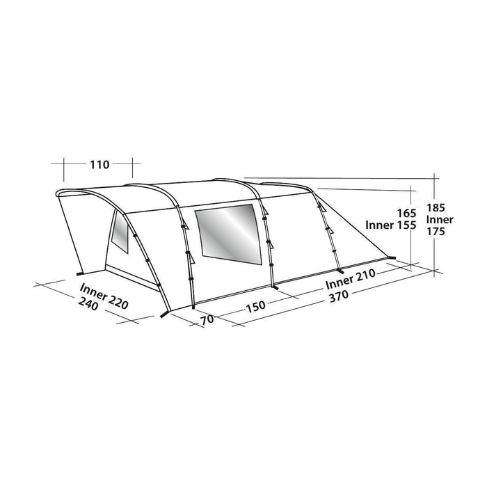 Easy Camp Palmdale 400 4 Berth Pole Tent Easy Camp  - Dynamic Drive