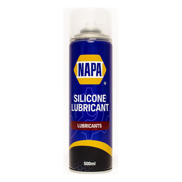 6x NAPA Silicone Lubricant Aerosol Spray Grease Can Water Resistant 500ml Napa  - Dynamic Drive