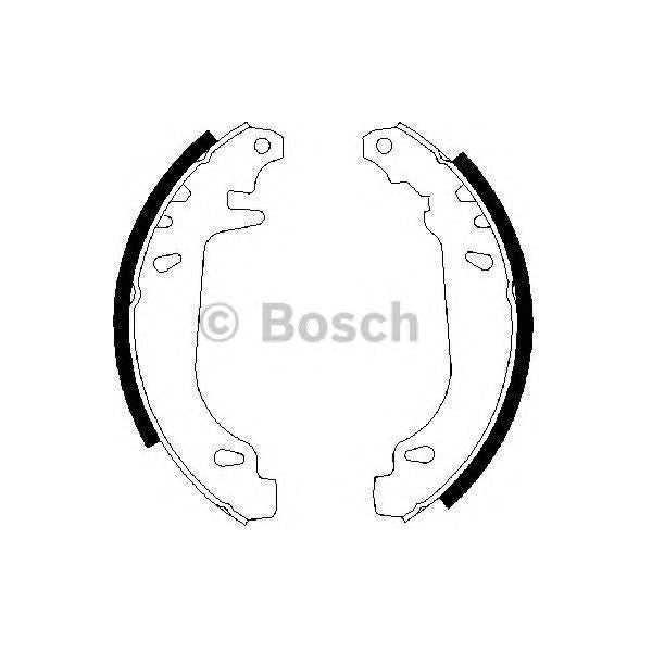 Genuine Bosch Brake Shoe Bs522 fits Renault Clio - 1.2 - 96-98 0986487272