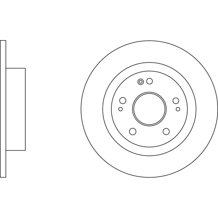 Apec Brake Disc Rear Fits Honda Hr-V