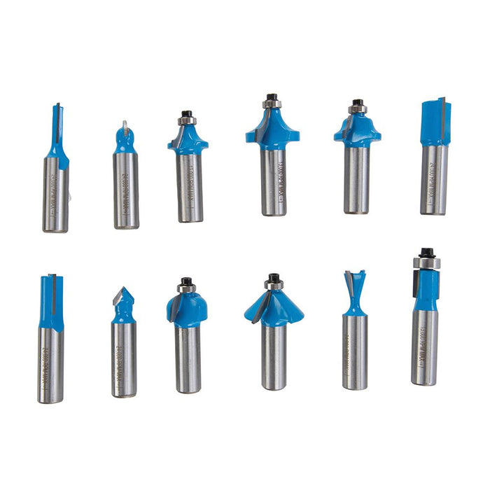 Silverline 12mm TCT Router Bit Set 12pce 12mm