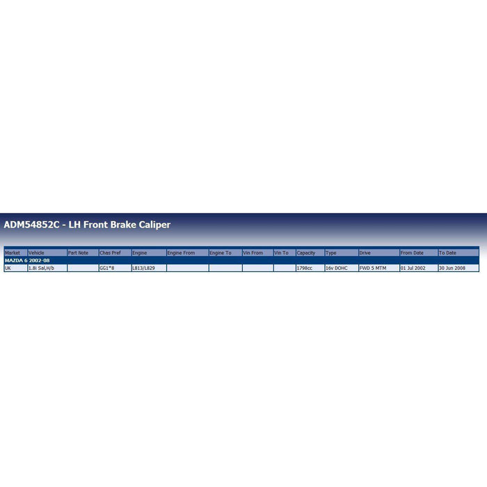 Blue Print ADM54852C Brake Caliper