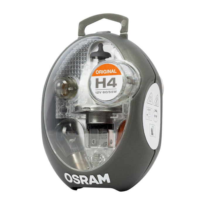 Osram CLKMH4 Minibox H4 mobile lamp replacement headlamp +5 spare lamps +3 flat