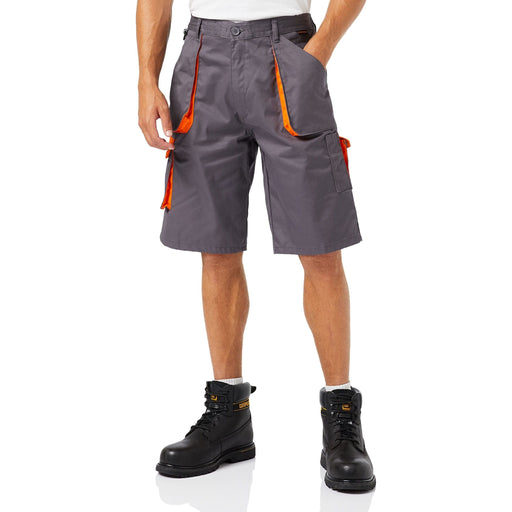 Portwest Texo Contrast Shorts - Charcoal - Medium Portwest  - Dynamic Drive