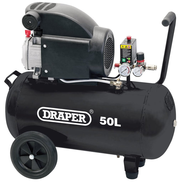 Draper Direct Drive Oiled Air Compressor, 50L, 1.5kW 24981 Draper  - Dynamic Drive