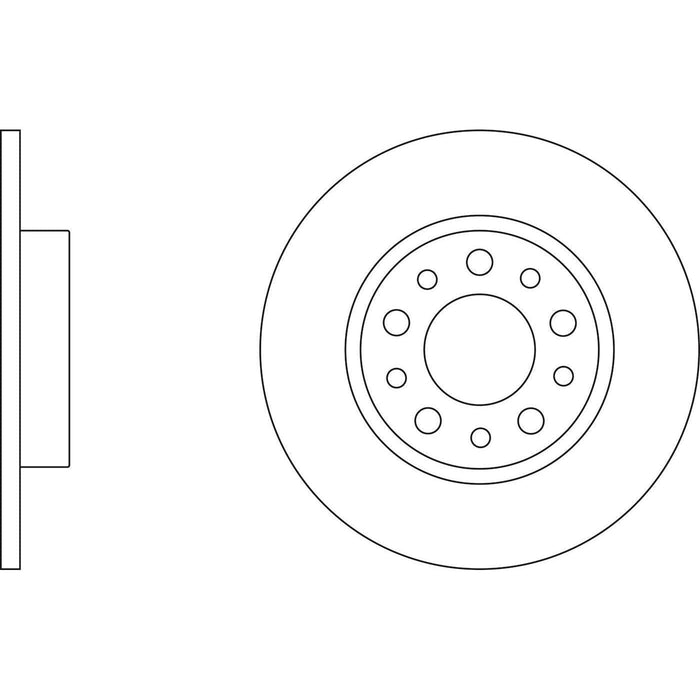 Apec Brake Disc Rear Fits Alfa Romeo 159 Brera Giulietta Spider Fiat 500X Jeep C