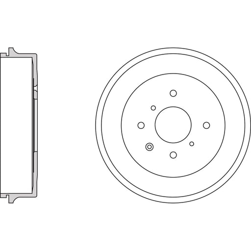 Apec Brake Drum Rear Fits Citroen C1 Peugeot 107 108 Toyota Aygo Apec  - Dynamic Drive