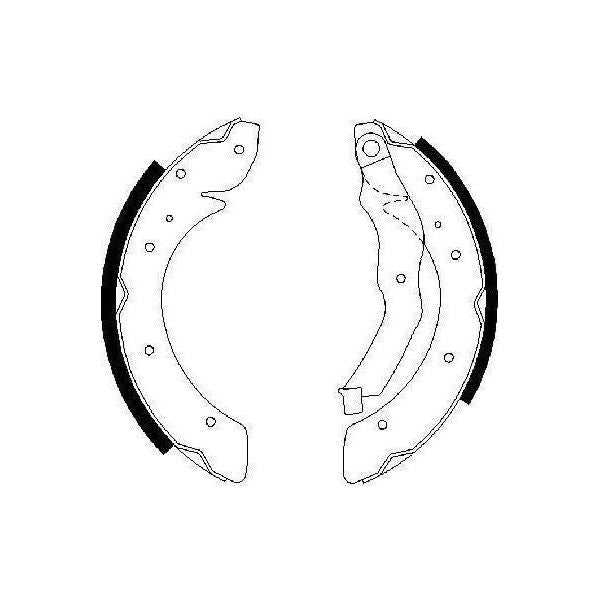 Genuine Bosch Brake Shoe Bs778 fits Renault Scenic - 1.6 - 99-03 0986487528