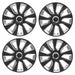 Versaco Car Wheel Trims STRATOSRCBS16 - Black/Silver 16 Inch 9-Spoke - Boxed Set of 4 Hubcaps - Includes Fittings/Instructions UKB4C  - Dynamic Drive