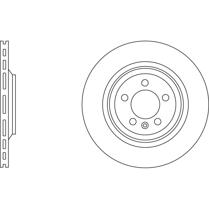 Apec Brake Disc Rear Fits Audi A6 Allroad S6