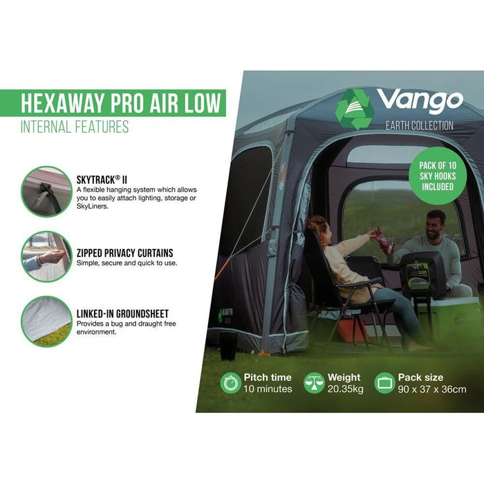 Vango HexAway Pro Air Low Drive Away Awning  (180 - 210cm) Campervan Vango  - Dynamic Drive