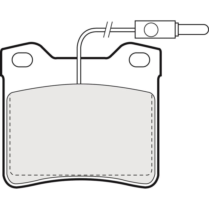 Apec Brake Pads Rear Fits Peugeot 406 605