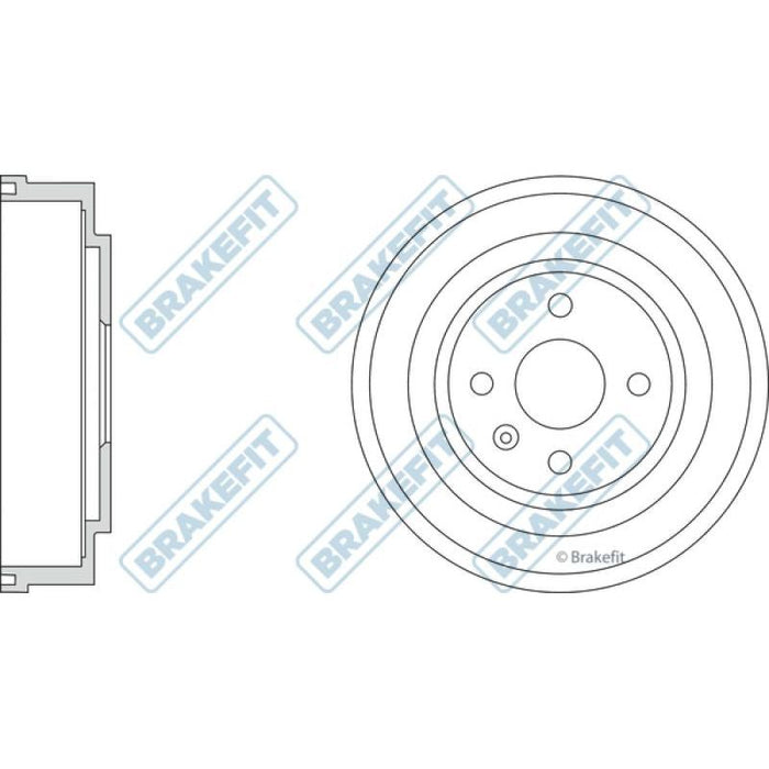 Apec Blue / Brakefit Brake Drum (Single) BDR9051