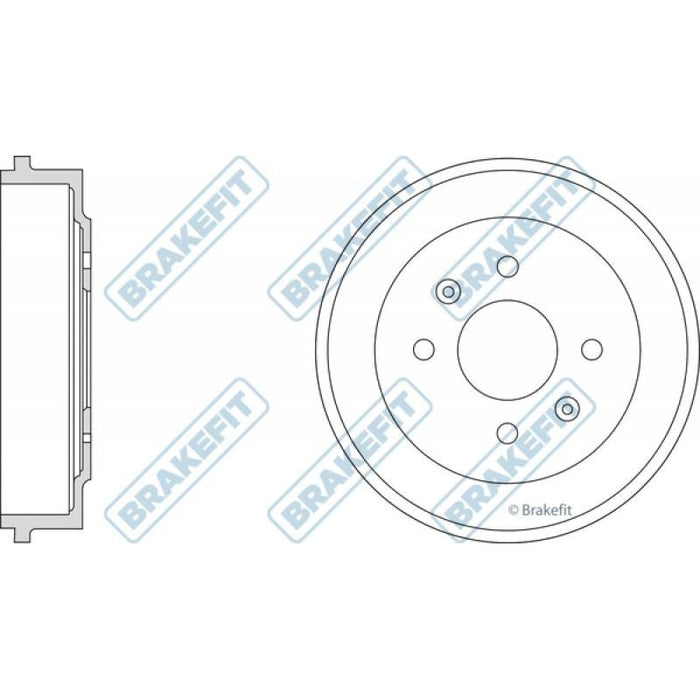 Apec Blue / Brakefit Brake Drum (Single) BDR9050