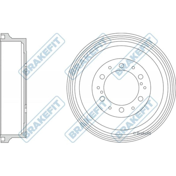 Apec Blue / Brakefit Brake Drum (Single) BDR9049