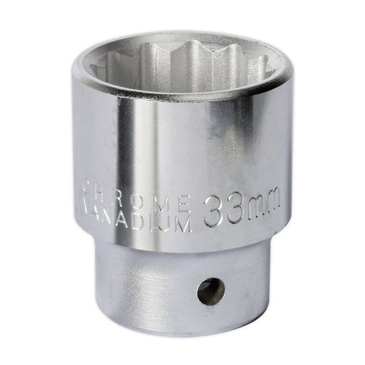 Sealey WallDrive Socket 33mm 3/4"Sq Drive S34/33 Sealey  - Dynamic Drive