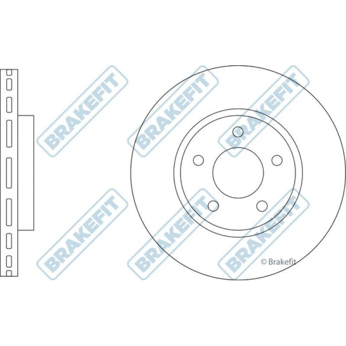 Apec Blue / Brakefit Brake Disc (Front) (Single) SDK6954