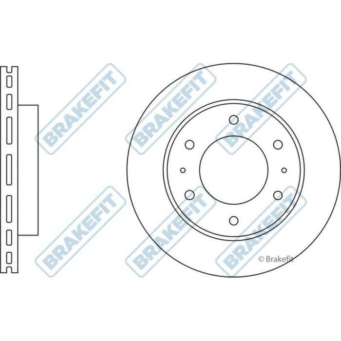 Apec Brake Disc Front Fits Fiat Fullback Mitsubishi L200