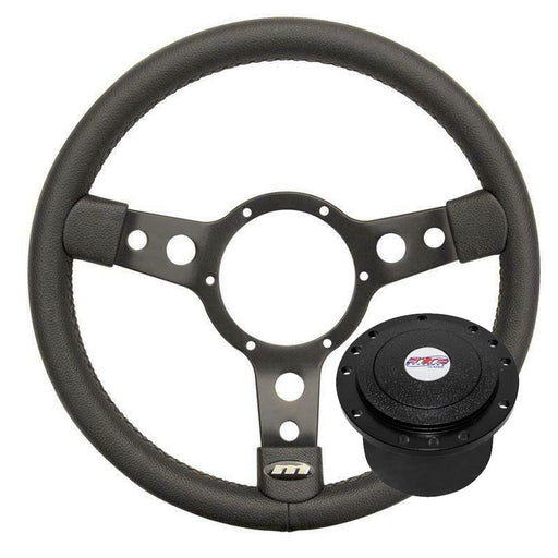 13" Mountney Leather Steering Wheel + boss kit for Audi 100, 200 1977>1982 Mountney  - Dynamic Drive