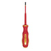 Draper XP1000 VDE Slimline Plain Slot Screwdriver, 4.0 x 100mm 02160 Draper  - Dynamic Drive