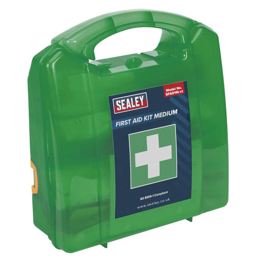 Sealey First Aid Kit Medium BS 8599-1 Compliant SFA01M Sealey  - Dynamic Drive