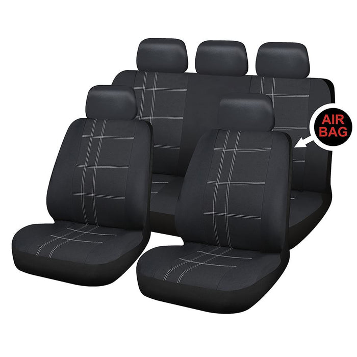 Black Full Set Front & Rear Car Covers for Berlingo Multispace 08- UKB4C  - Dynamic Drive