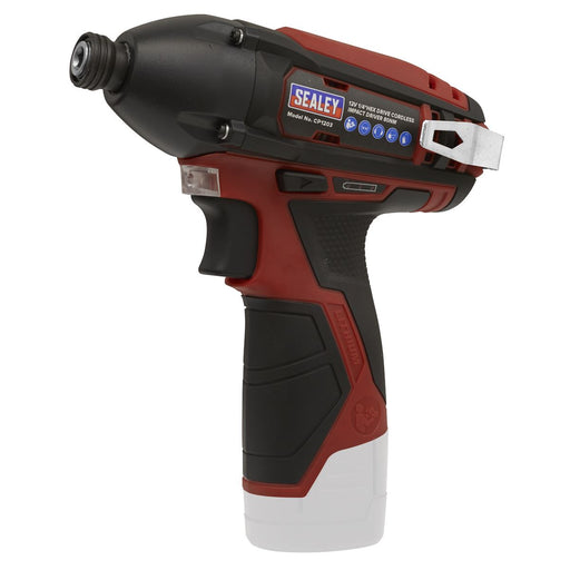 Sealey Cordless Impact Driver 1/4"Hex Drive 80Nm 12V SV12 Series Body Only Sealey  - Dynamic Drive